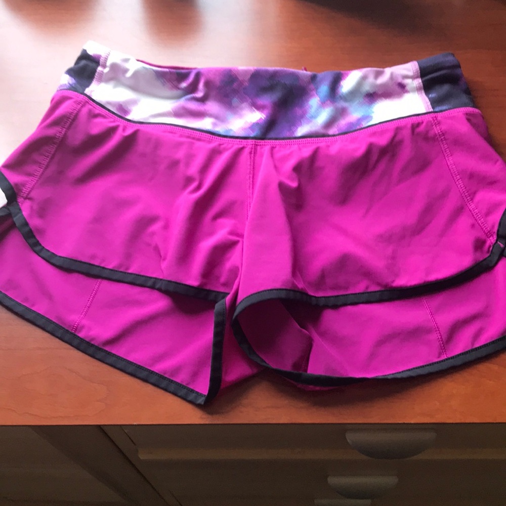 Lululemon size 4 Speed Shorts